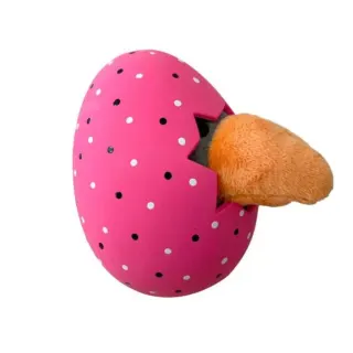 MISOKO Іграшка для собак яйце, латекс, рожеве, 11,5 см