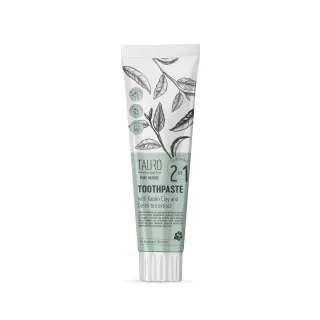 Tauro Pro Line Pure Nature 2in1 Антибактеріальна зубна паста з каоліном, цеолітом та екстрактом зеленого чаю для собак і котів, 100 мл