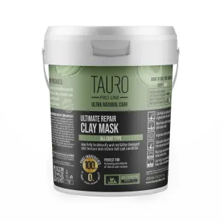 Tauro Pro Line Ultra Natural Care Ultimate Repair Clay Mask Інтенсивно відновлювальна глиняна маска для шкіри та шерсті собак і котів, 450 г