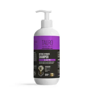 Tauro Pro Line Ultra Natural Care Intense Hydrate Shampoo Інтенсивно зволожувальний шампунь для шерсті та шкіри собак і котів, 400 мл