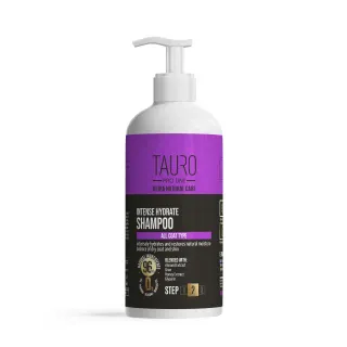 Tauro Pro Line Ultra Natural Care Intense Hydrate Shampoo Інтенсивно зволожувальний шампунь для шерсті та шкіри собак і котів, 1000 мл