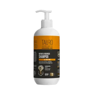 Tauro Pro Line Ultra Natural Care Repair and Nourish Shampoo Шампунь відновлення та живлення для шкіри та шерсті собак і котів, 400 мл