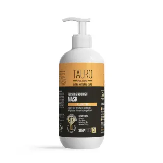 Tauro Pro Line Ultra Natural Care Repair and Nourish Mask Маска відновлення та живлення для шкіри та шерсті собак і котів, 400 мл