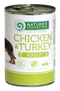 Nature’s Protection Adult Chicken & Turkey Вологий корм для собак з куркою та індичкою, 400 г