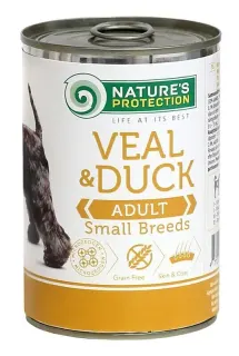 Nature’s Protection Adult Small Breeds Veal & Duck Вологий корм для собак малих порід з телятиною і качкою, 400 г