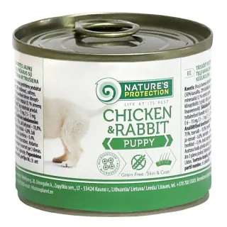 Nature’s Protection Puppy Chicken & Rabbit Вологий корм для цуценят з куркою і кроликом, 200 г