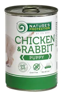 Nature’s Protection Puppy Chicken & Rabbit Вологий корм для цуценят з куркою і кроликом, 800 г