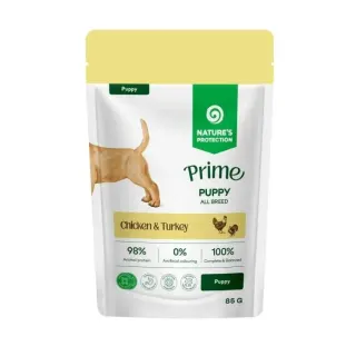 Nature’s Protection Prime Puppy Chicken and Turkey Вологий корм для цуценят з куркою та індичкою, 85 г