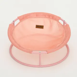 MISOKO Pet bed round Складаний лежак для домашніх тварин рожевий, 45x45x22 см