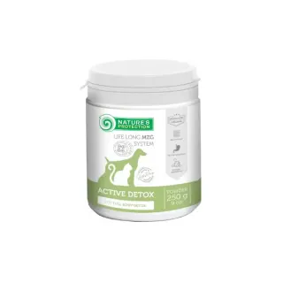 Nature’s Protection Active Detox Харчова добавка для детоксу (очищення) організму дорослих собак і котів, 250 г