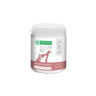 Nature’s Protection Healthy Growth Харчова добавка для підтримки здоров’я зубів, суглобів та кісток собак та котів, 250 г