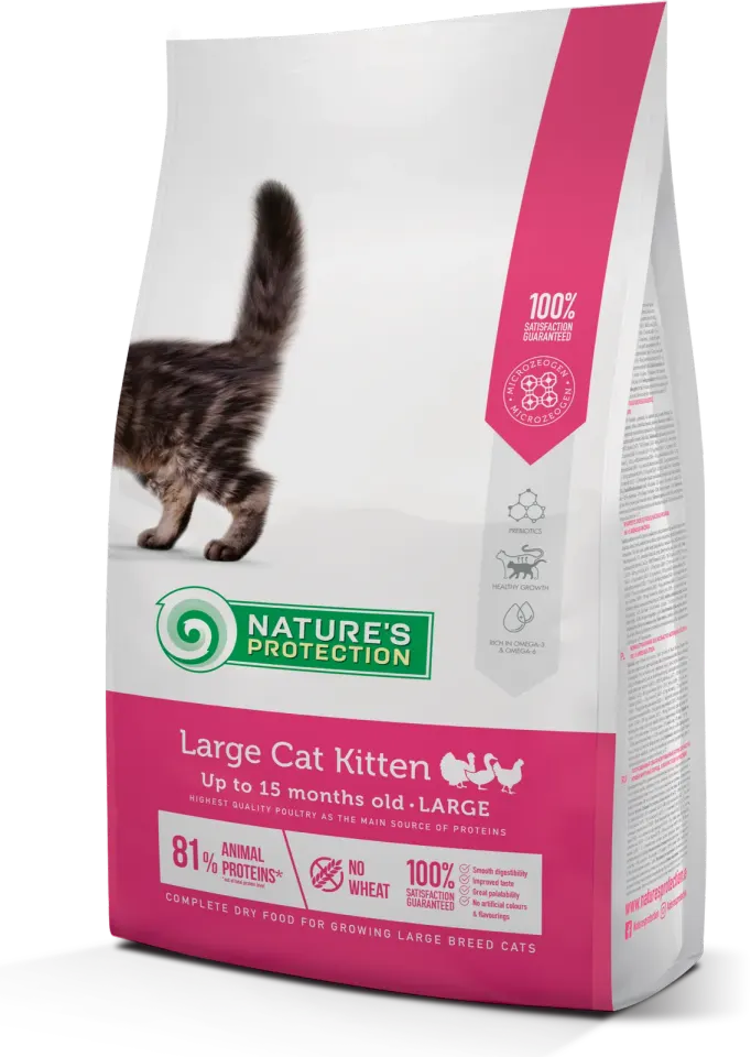 Nature’s Protection Large cat Kitten Сухий корм для кошенят великих порід, 2 кг