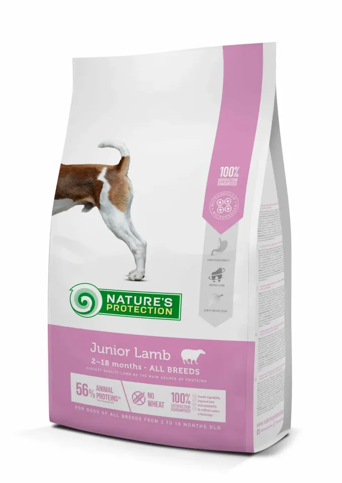 Nature’s Protection Junior Lamb All Breeds Сухий корм для цуценят усіх порід з ягням, 7,5 кг