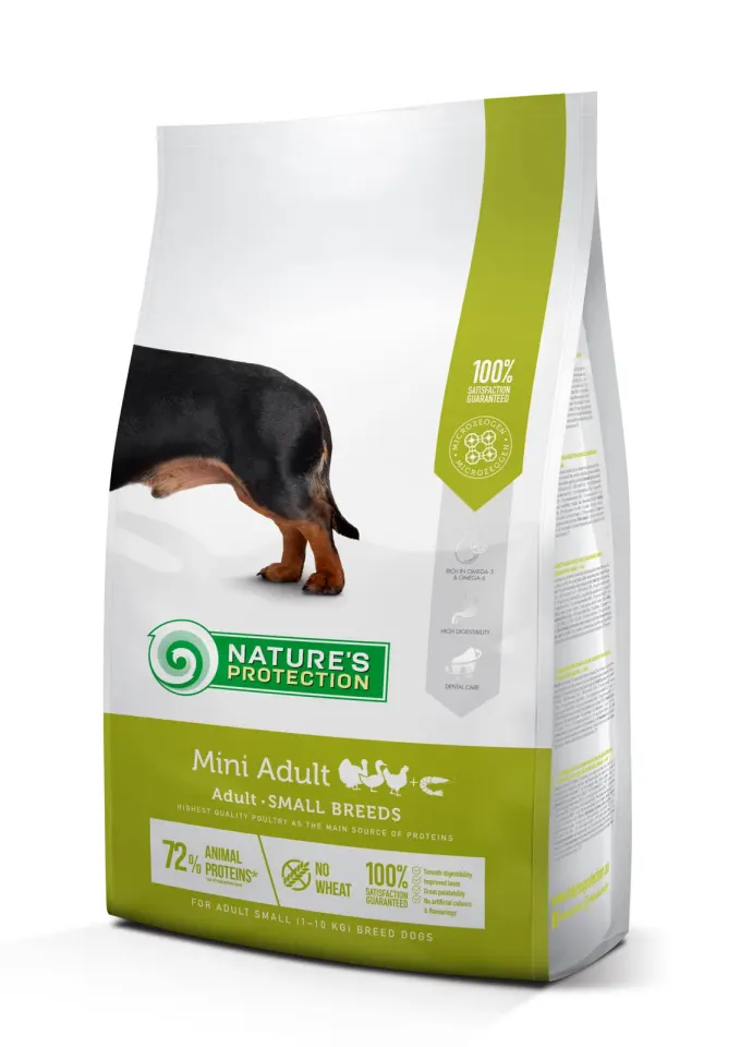 Nature’s Protection Mini Adult Small Breeds Сухий корм для дорослих собак малих порід з м’ясом птиці, 2 кг