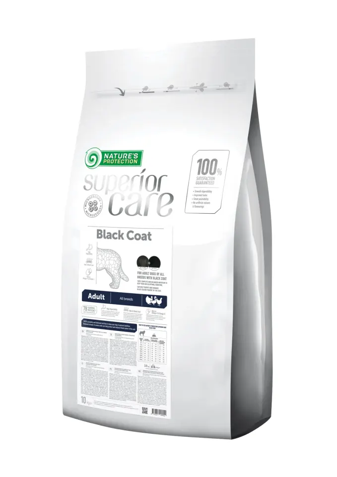 Nature’s Protection Superior Care Dark Coat Grain Free Adult All Breeds Сухий корм для дорослих собак усіх порід з чорним забарвленням шерсті, 10 кг
