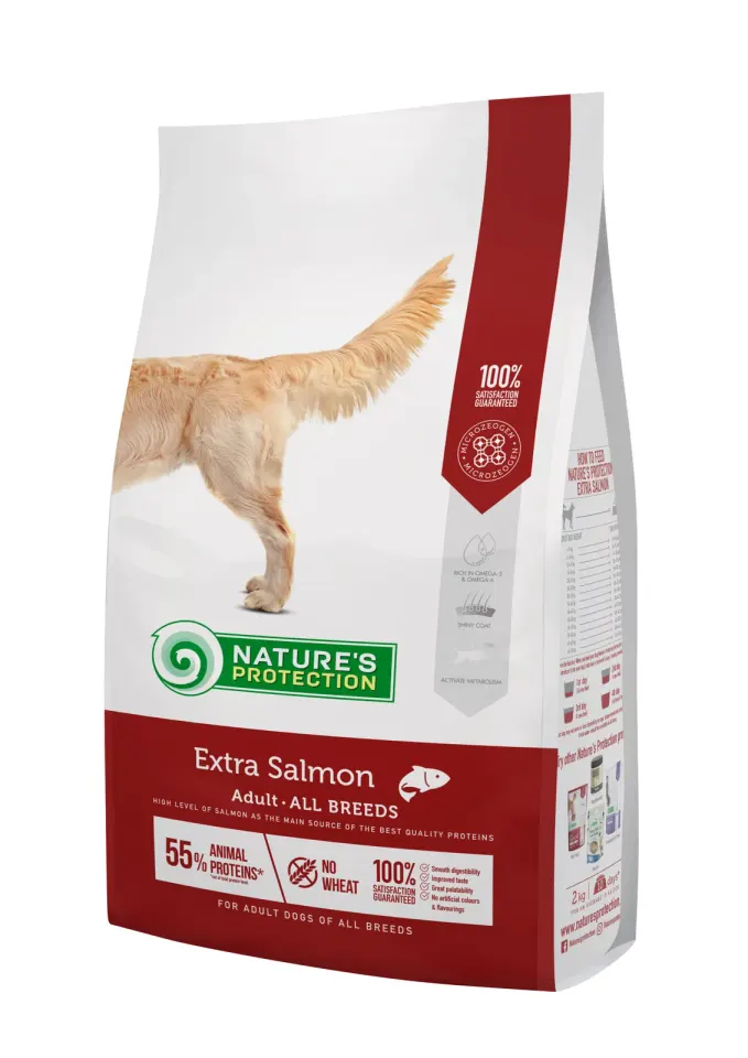 Nature’s Protection Extra Salmon Adult All Breeds Сухий корм для дорослих собак усіх порід з лососем, 12 кг