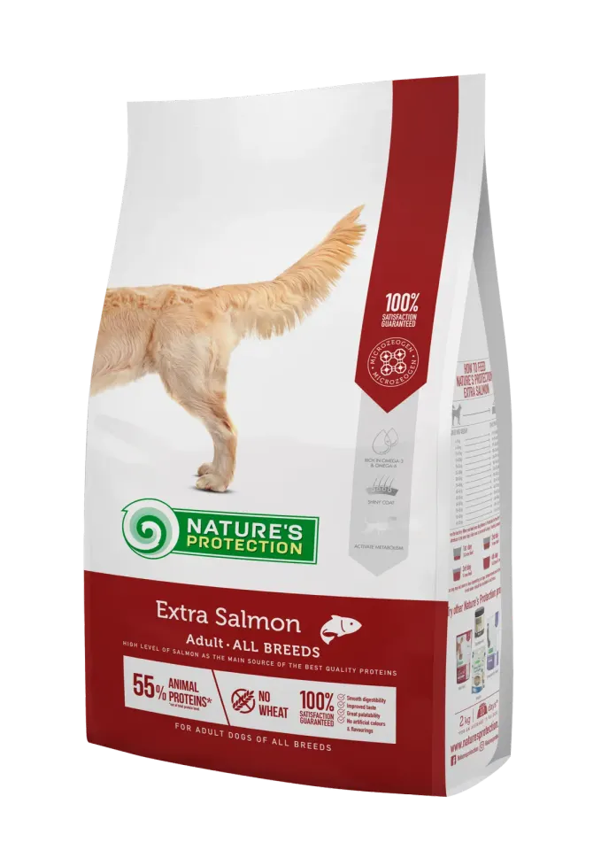 Nature’s Protection Extra Salmon Adult All Breeds Сухий корм для дорослих собак усіх порід з лососем, 2 кг