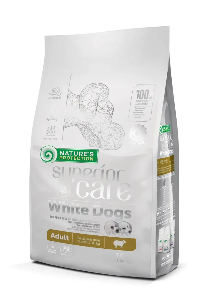 Nature’s Protection Superior Care White Dogs Lamb Adult Small and Mini Breeds Сухий корм для дорослих собак малих порід з ягням, 10 кг