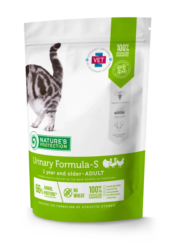Nature’s Protection Urinary Formula-S Сухий корм для лікування і профілактики сечокам’яної хвороби, 400 г