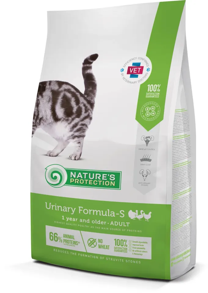 Nature’s Protection Urinary Formula-S Сухий корм для лікування і профілактики сечокам’яної хвороби, 7 кг