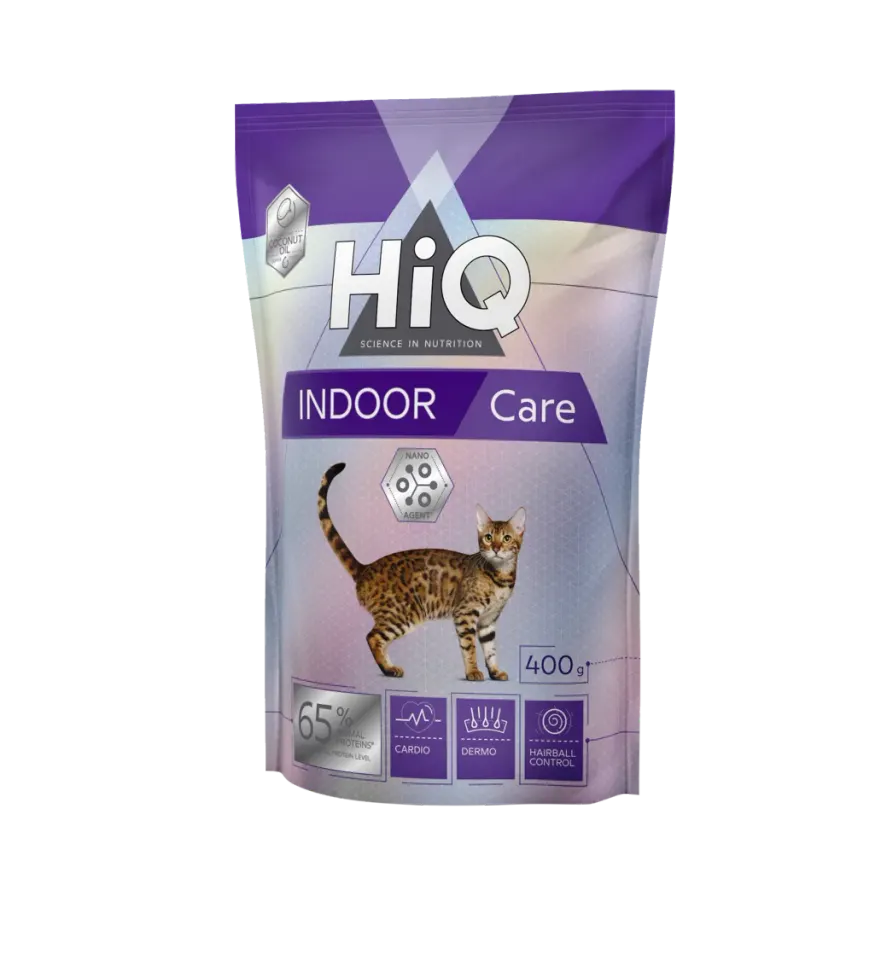 HiQ Indoor Сare Сухий корм для дорослих хатніх кішок, 400 г