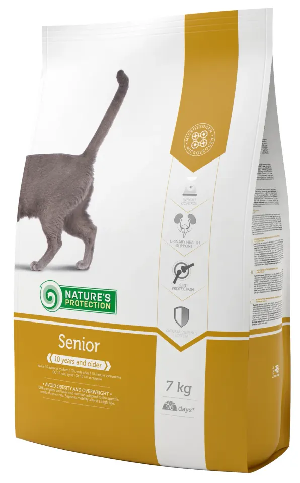 Nature’s Protection Senior Сухий корм для літніх котів, 7 кг