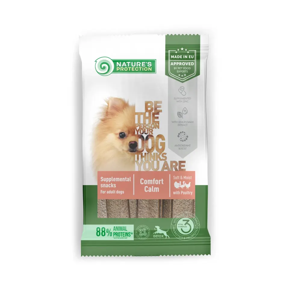 Nature’s Protection Healthy Comfort Calm Poultry Ласощі для собак з м’ясом птиці, 160 г