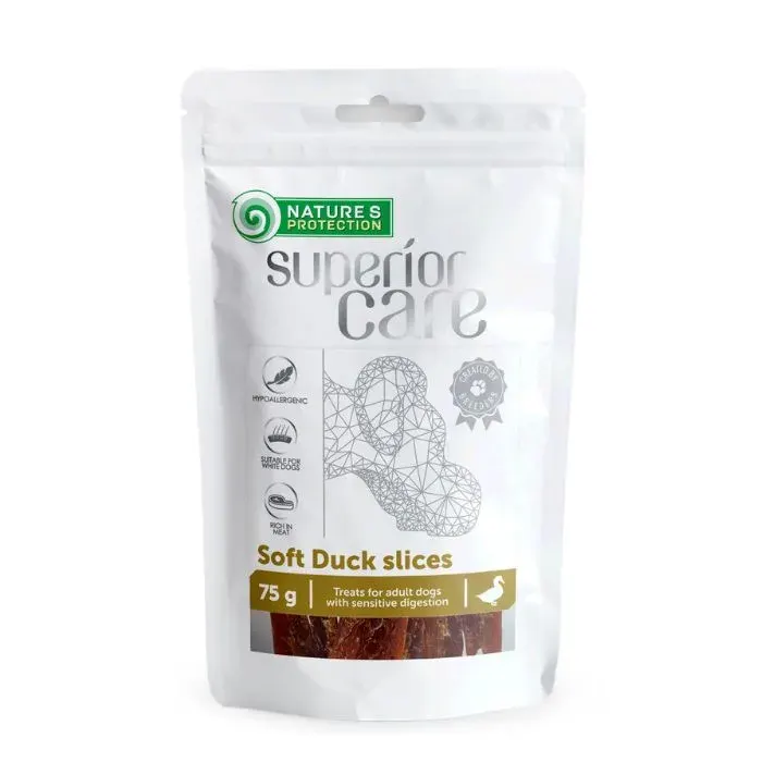 Nature’s Protection Superior Care Soft Duck Slices Ласощі для собак смужки з качки, 75 г