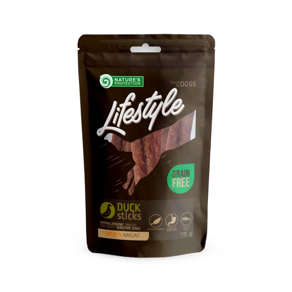Nature’s Protection Lifestyle Duck Sticks Ласощі для собак смужки з качки, 75 г