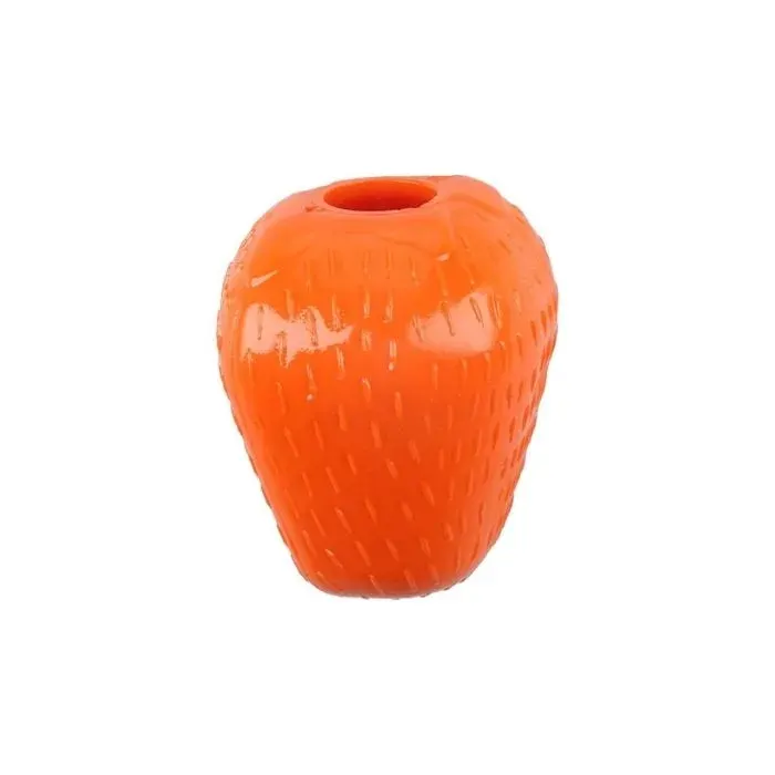 MR.STRONG іграшка для собак, полуниця, помаранчева, 7.5 x 6.5 см