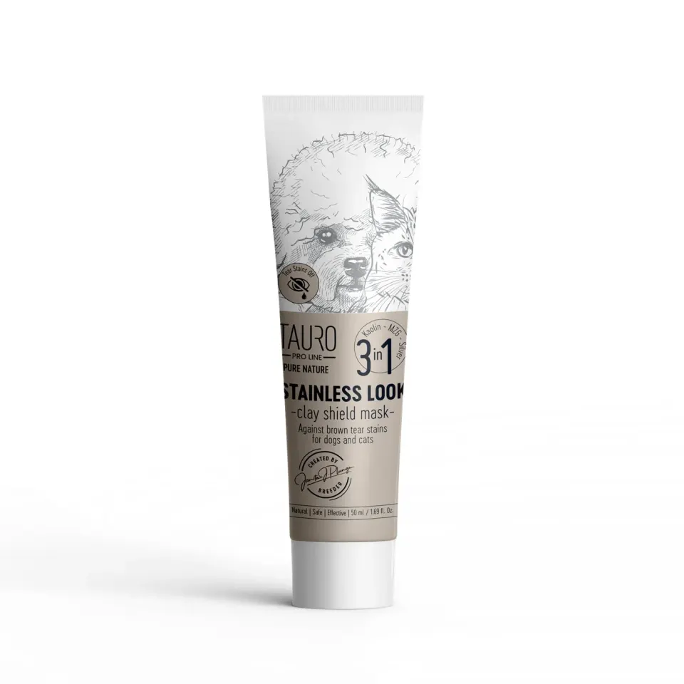 Tauro Pro Line Pure Nature Stainless look 3in1 Маска для котів та собак з білою шерстю, 50 мл