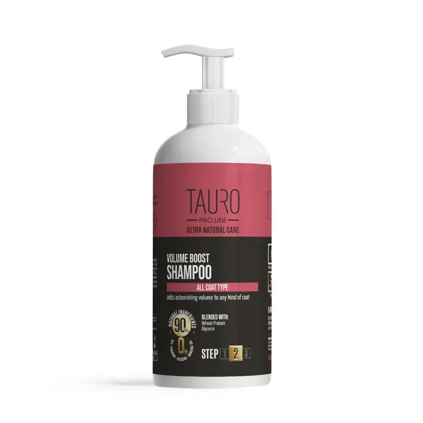 Tauro Pro Line Ultra Natural Care Volume Boost Shampoo Шампунь для надання об’єму шерсті собак і котів, 1000 мл