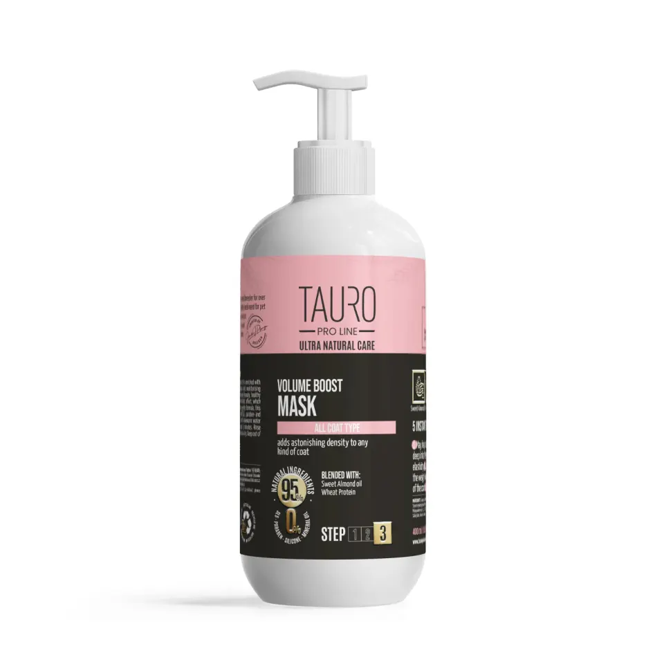 Tauro Pro Line Ultra Natural Care Volume Boost Mask Маска для надання об’єму шерсті собак і котів, 400 мл