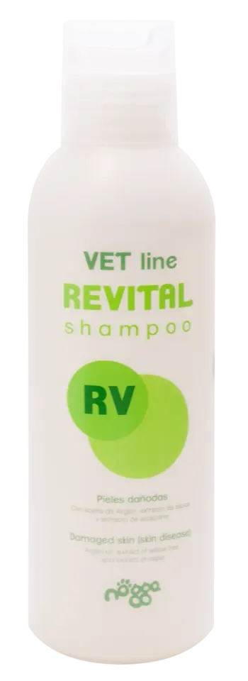 Nogga Vet Line Revital RV Шампунь при бактеріальних і грибкових ураженнях шкіри собак і котів 150 мл