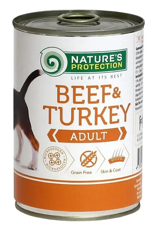 Nature’s Protection Adult Beef & Turkey Вологий корм для собак з яловичиною та індичкою, 400 г
