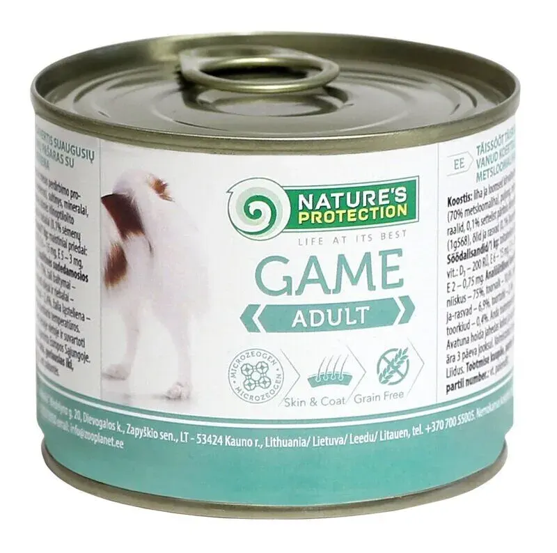 Nature’s Protection Adult Game Вологий корм для собак з дичиною, 200 г