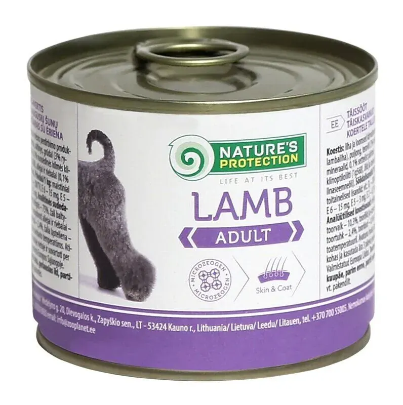 Nature’s Protection Adult Lamb Вологий корм для собак з ягням, 200 г