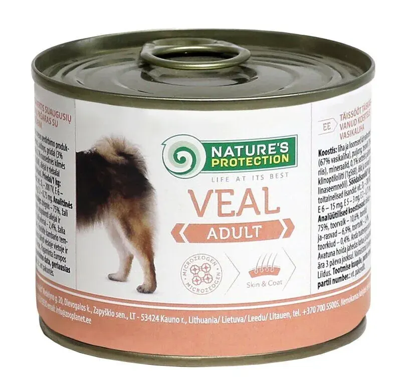 Nature’s Protection Adult Veal Вологий корм для собак з телятиною, 200 г