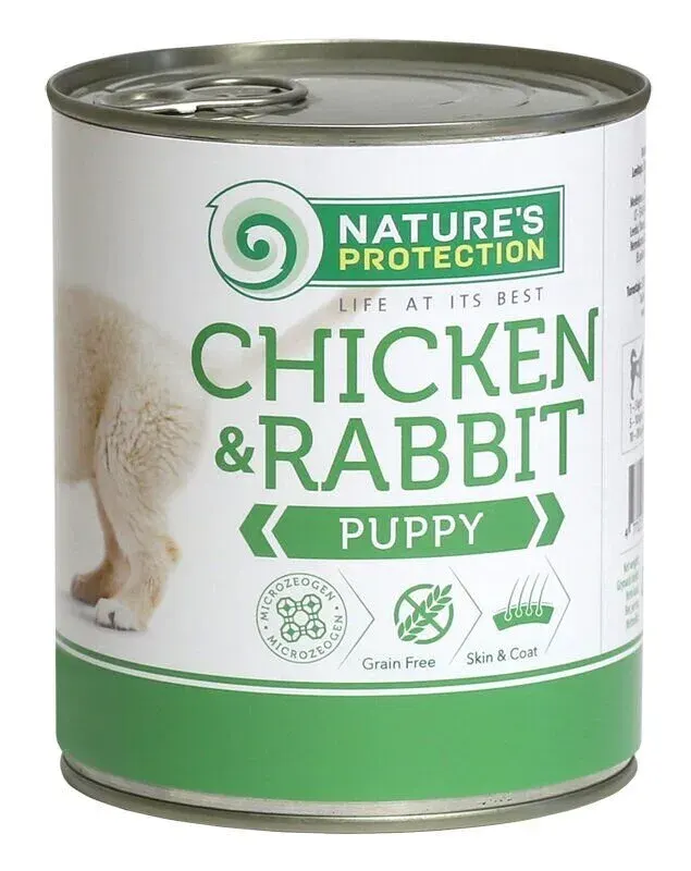 Nature’s Protection Puppy Chicken & Rabbit Вологий корм для цуценят з куркою і кроликом, 400 г