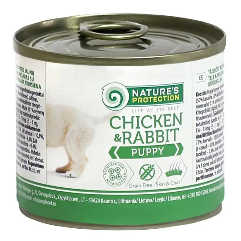 Nature’s Protection Puppy Chicken & Rabbit Вологий корм для цуценят з куркою і кроликом, 200 г