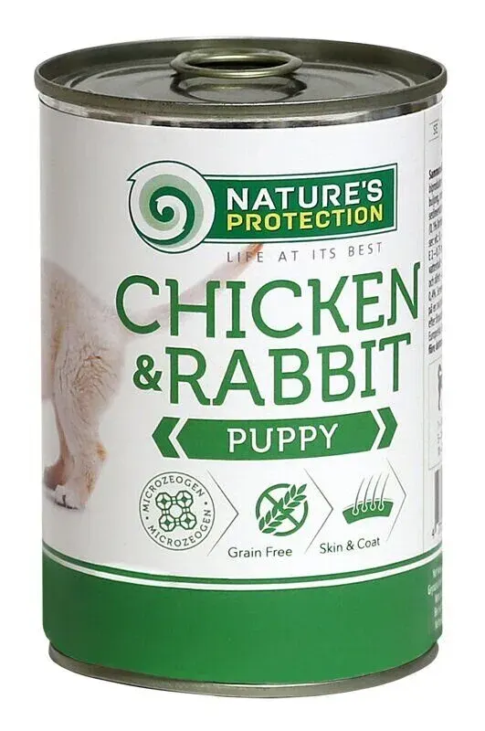 Nature’s Protection Puppy Chicken & Rabbit Вологий корм для цуценят з куркою і кроликом, 800 г