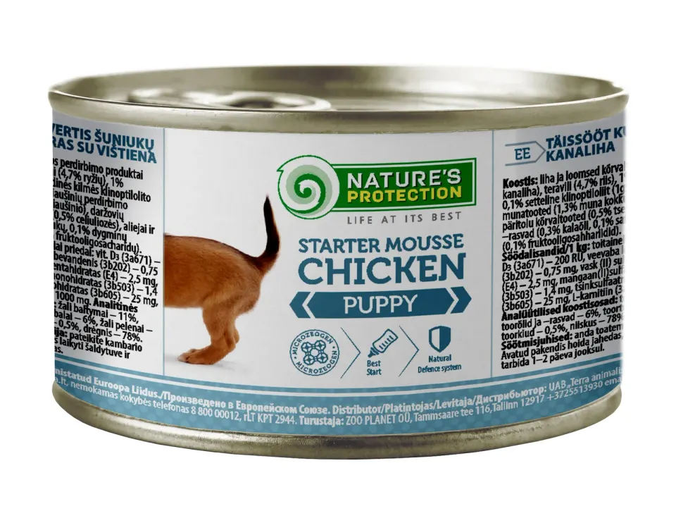 Nature’s Protection Puppy Starter Mousse Chicken Мус-стартер для цуценят з курки, 200 г