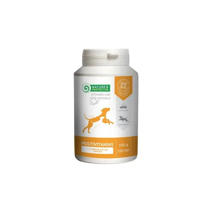 Nature’s Protection Multivitamins Мультивітамінна харчова добавка для підтримки імунітету собак, 150 таблеток