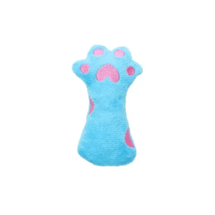 HIPPIE PET Іграшка для котів Лапка синя 10,5 см
